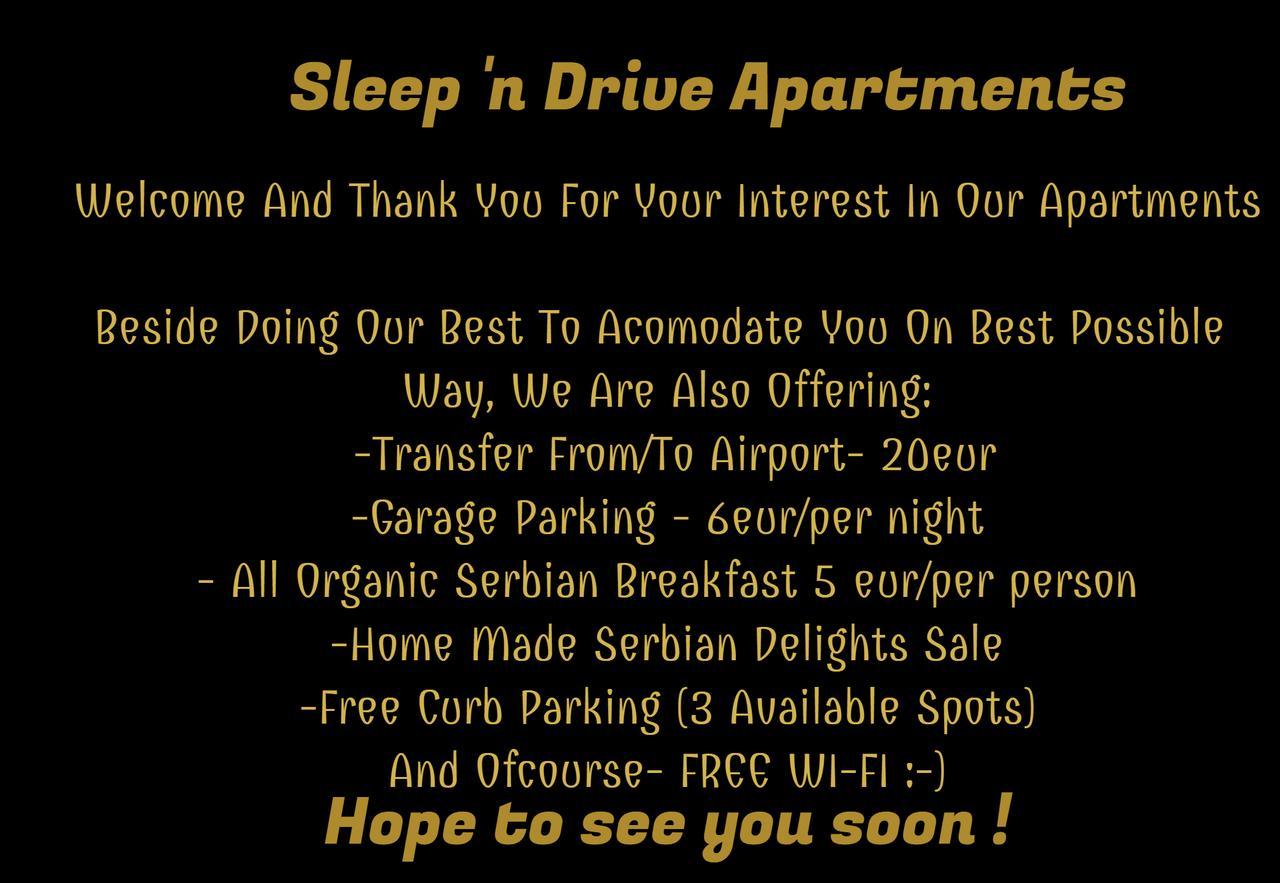 Apartment Sleep'N Drive Belgrad Exterior foto
